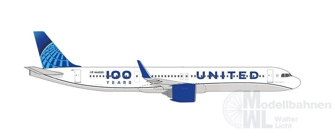 Herpa 539388 - Airbus A321neo United Airl. 100 Y 1:500