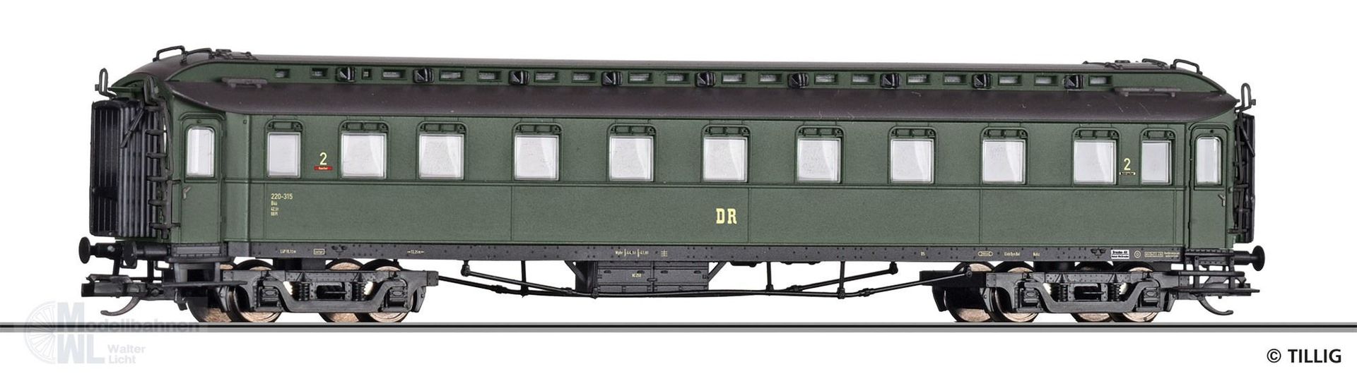 Tillig 12010 - Personenwagen DR Ep.III 2.Kl B4ü TT 1:120 Tillig 12010 - Personenwagen DR Ep.III 2.Kl B4ü TT 1:120