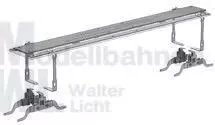 Liliput 938941 - LED-Innenbeleuchtung gelb 150 mm für Drehgestellwagen
