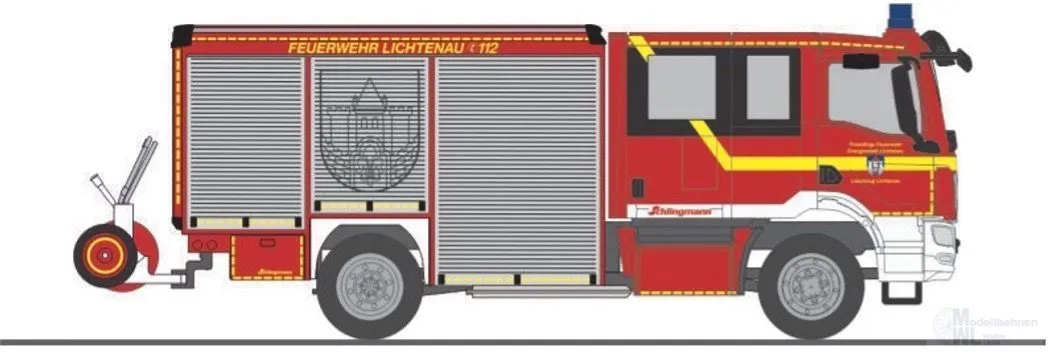 Rietze 72987 - Schlingmann Varus MAN HLF FW Lichtenau H0 1:87