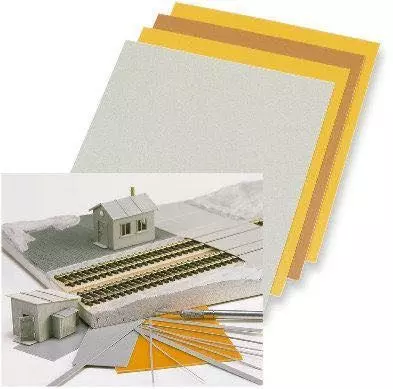 Busch 7203 - Kunststoffplatten H0 1:87 / TT 1:120 / N 1:160 / Z 1:220