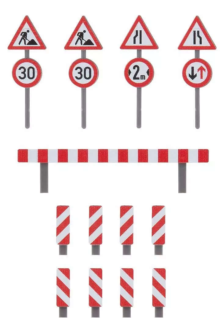 Faller 180930 - Baustellenschilder-Set H0 1:87
