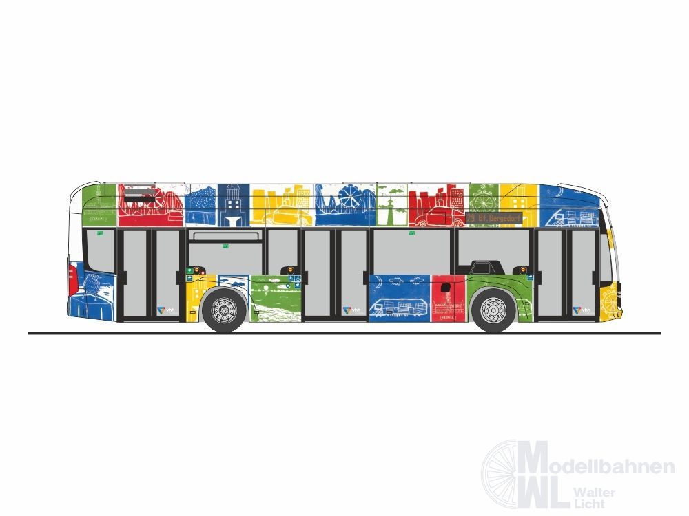 Rietze 75596 - Mercedes-Benz eCitaro HVV-Paintbus H0 1:87