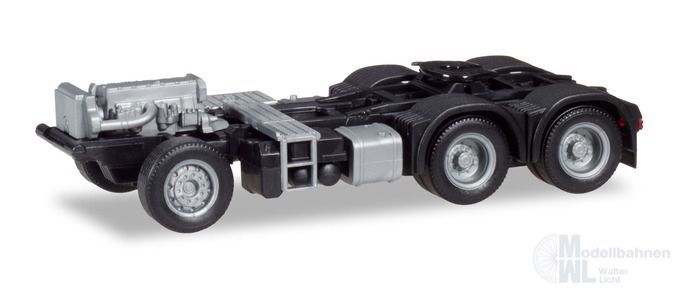 Herpa 084901 - Fahrgestell Mercedes-Benz Actros Giga/Big/Stream 6x4, Inhalt: 2 Stück H0 1:87