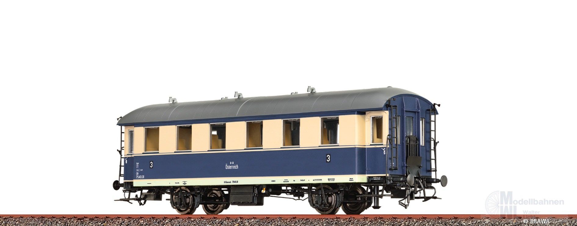 Brawa 45546 - Triebwagenbeiwagen ÖBB Ep.III VB 140 H0/GL Brawa 45546 - Triebwagenbeiwagen ÖBB Ep.III VB 140 H0/GL