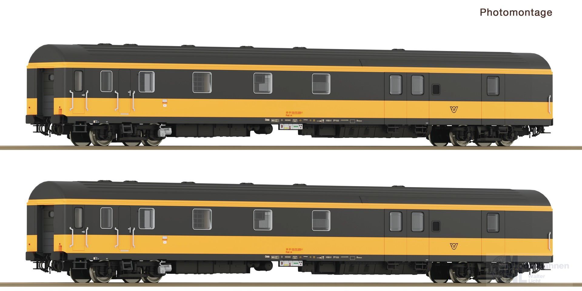 Roco 6210188 - Bahnpostwagen Set ÖBB Ep.V 2.tlg. H0/GL Roco 6210188 - Bahnpostwagen Set ÖBB Ep.V 2.tlg. H0/GL