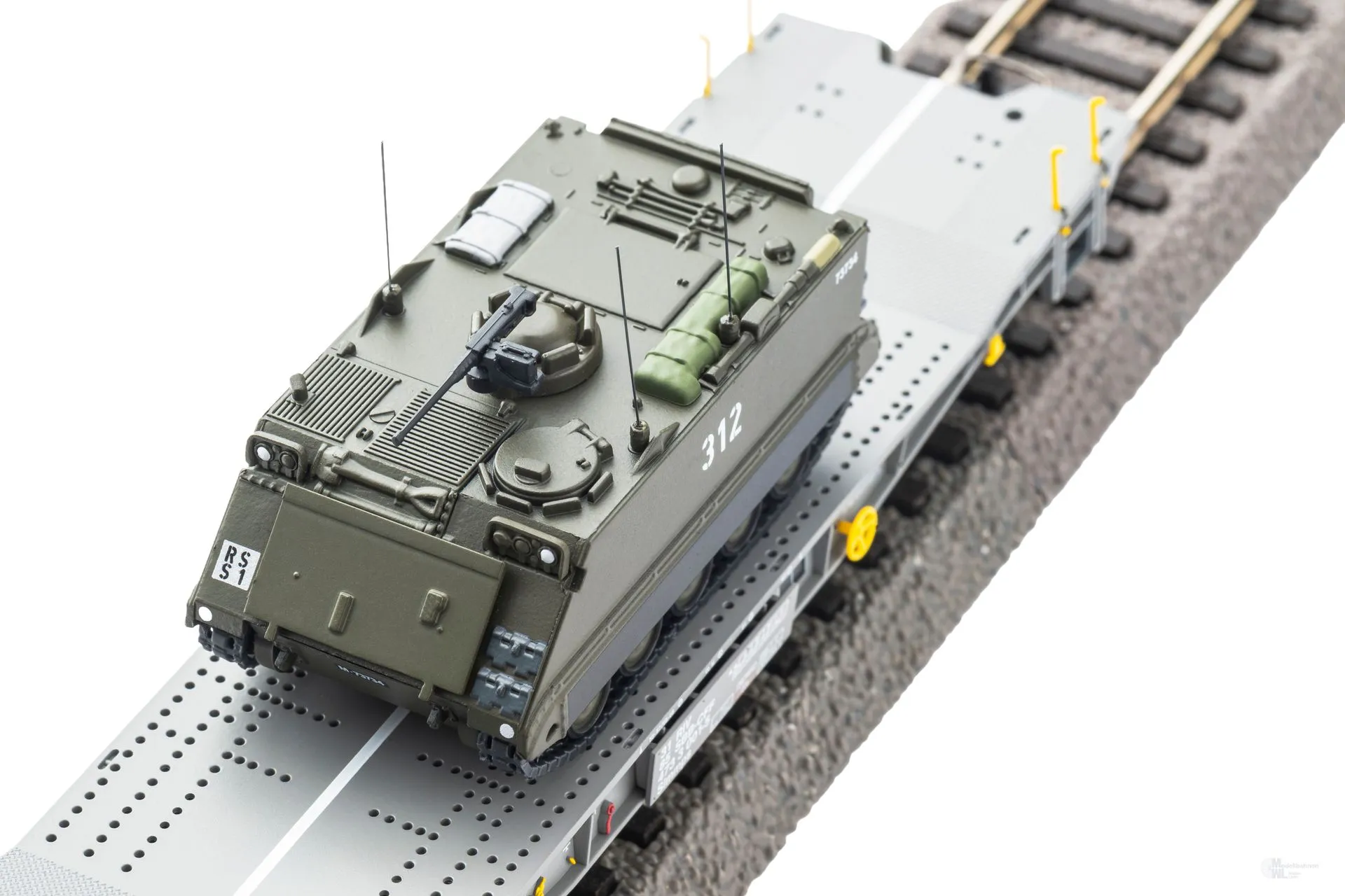 Piko 96280 - Panzertransportwagen SBB Ep.V mit M113 Schützenpanzer H0/GL