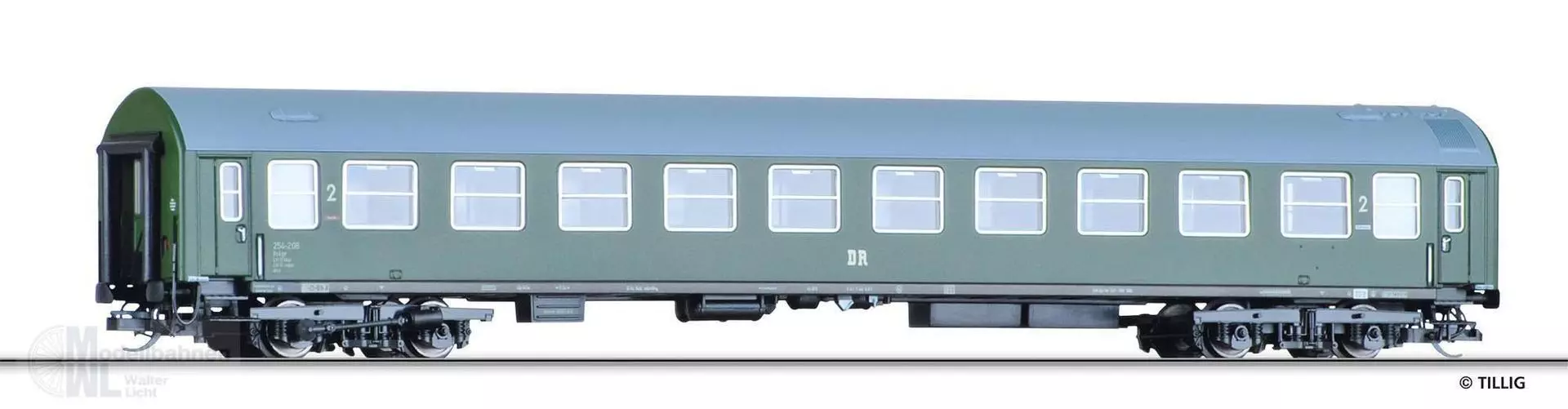 Tillig 16342 - Liegewagen DR Ep.III 2.KL. Typ B TT 1:120