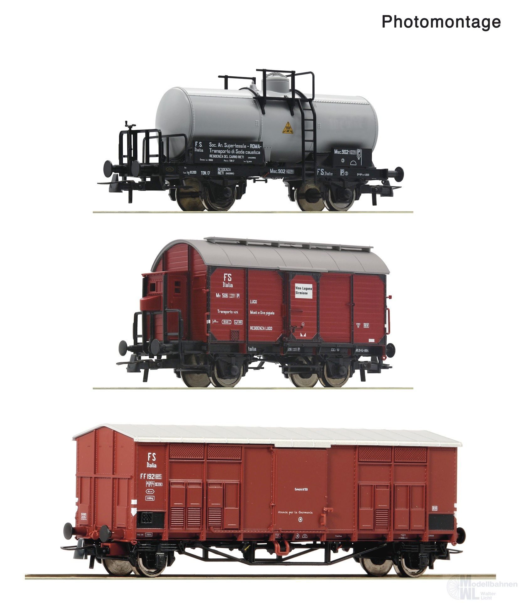 Roco 6600229 - Nebenbahngüterzug FS Ep.III 3.tlg. H0/GL