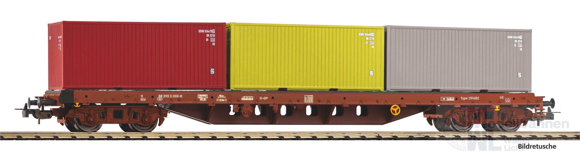 Piko 24539 - Containertragwagen SNCB Ep.V H0/GL Piko 24539 - Containertragwagen SNCB Ep.V H0/GL