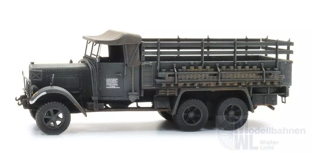 ARTITEC b.v. 6870503 - WM Henschel 33 D1 cargo grau Fertigmodell H0 1:87