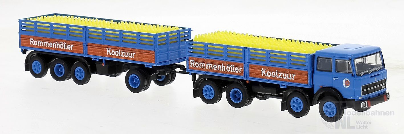 Brekina 58539 - Fiat 691 Hängerzug Rommenhöller (NL) mit Ladegut H0 1:87 Brekina 58539 - Fiat 691 Hängerzug Rommenhöller (NL) mit Ladegut H0 1:87