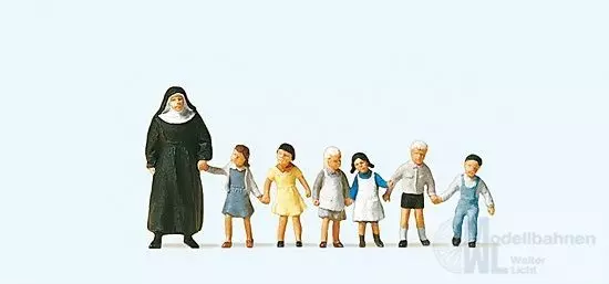 Preiser 10401 - Nonne. Kinder H0 1:87
