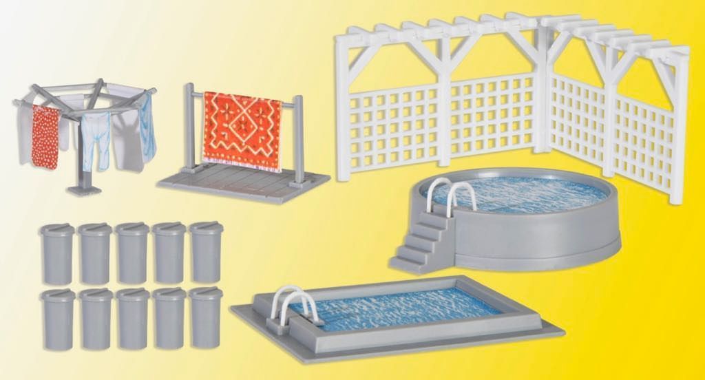 Kibri 38148 - Deko-Set Garten und Terrasse H0 1:87
