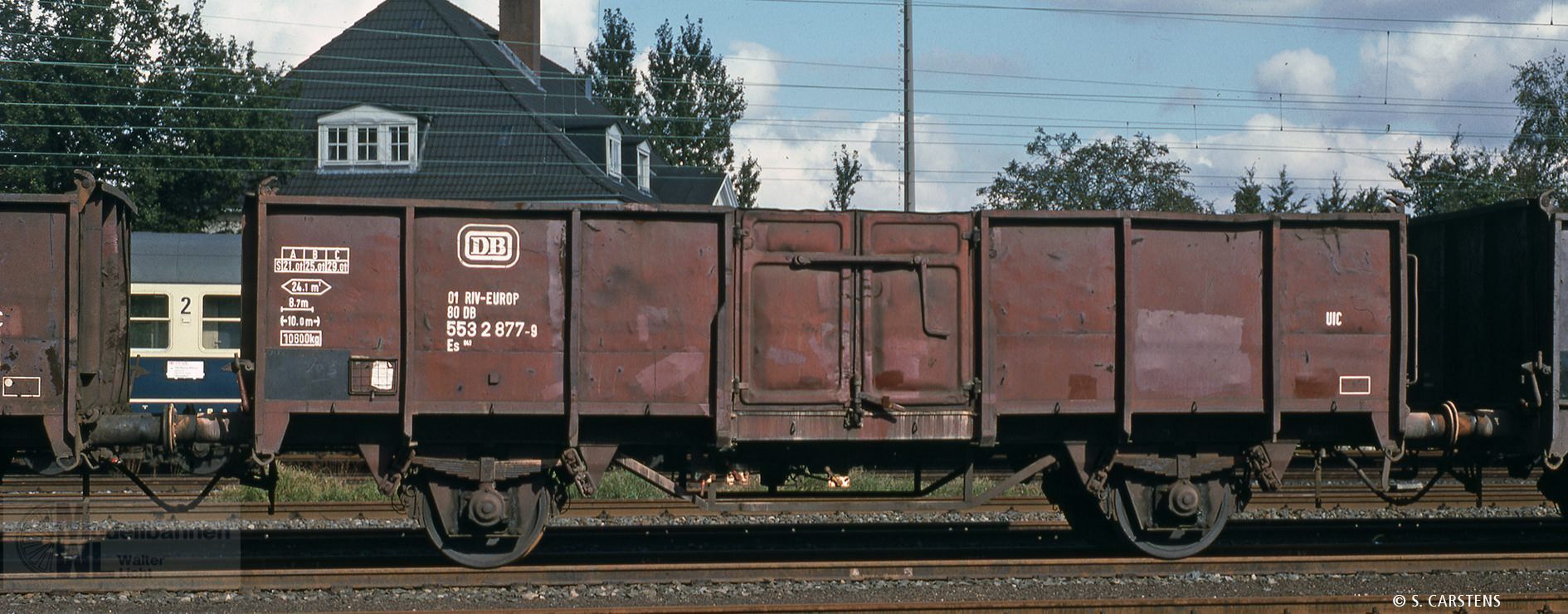 Brawa 50064 - Güterwagen offen DB Ep.IV Es045 01 80 553 2 877-9 H0/GL