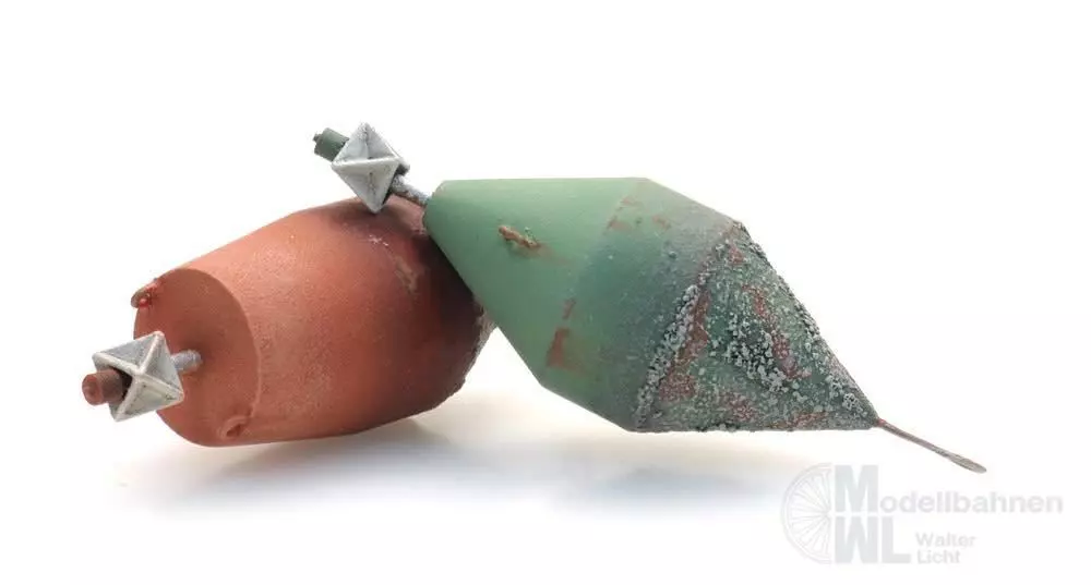 ARTITEC b.v. 387489 - Tonnenbojen klein (2x) H0 1:87