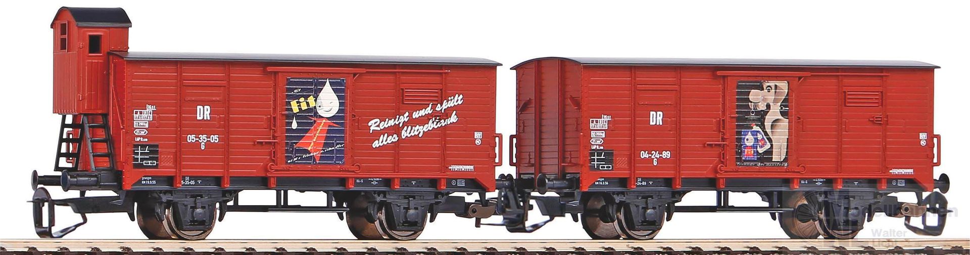 Piko 47032 - Güterwagen Set DR Ep.III G02 FIT TT 1:120