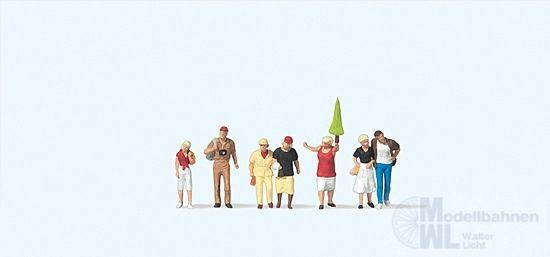 Preiser 79163 - Fremdenführerin, Touristen N 1:160