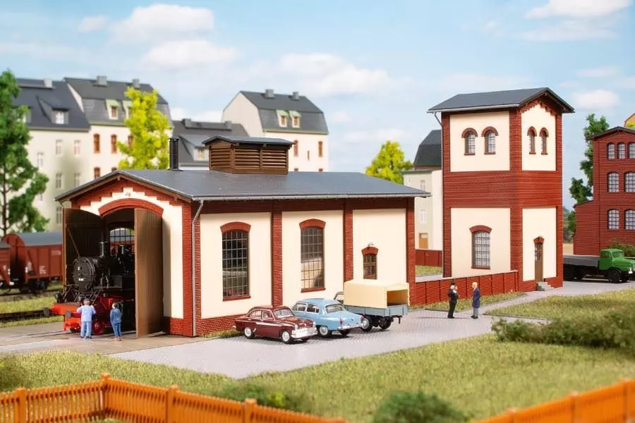 Auhagen 13345 - Lokschuppen einständig TT 1:120