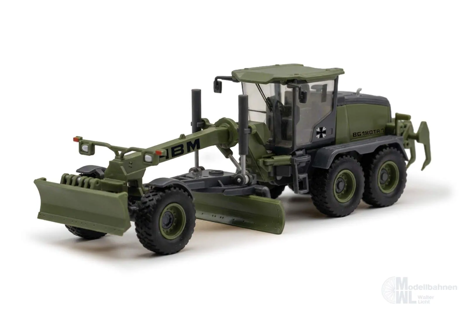 Herpa 747400 - HBM-Nobas Grader olivgrün H0 1:87