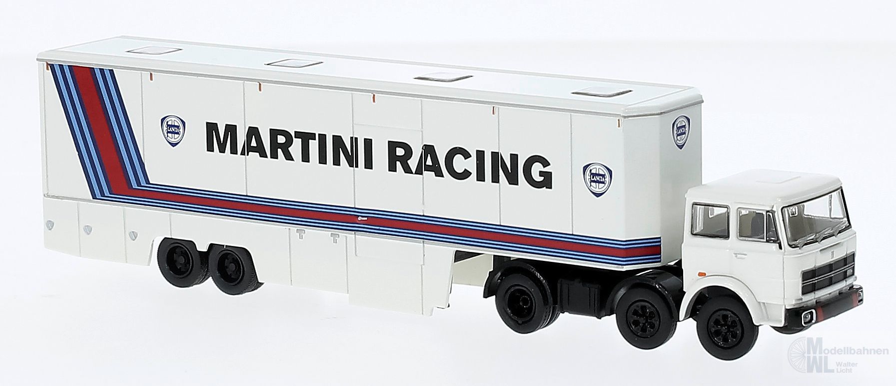 Brekina 58577 - Fiat 691 Renntransporter Martini Racing H0 1:87