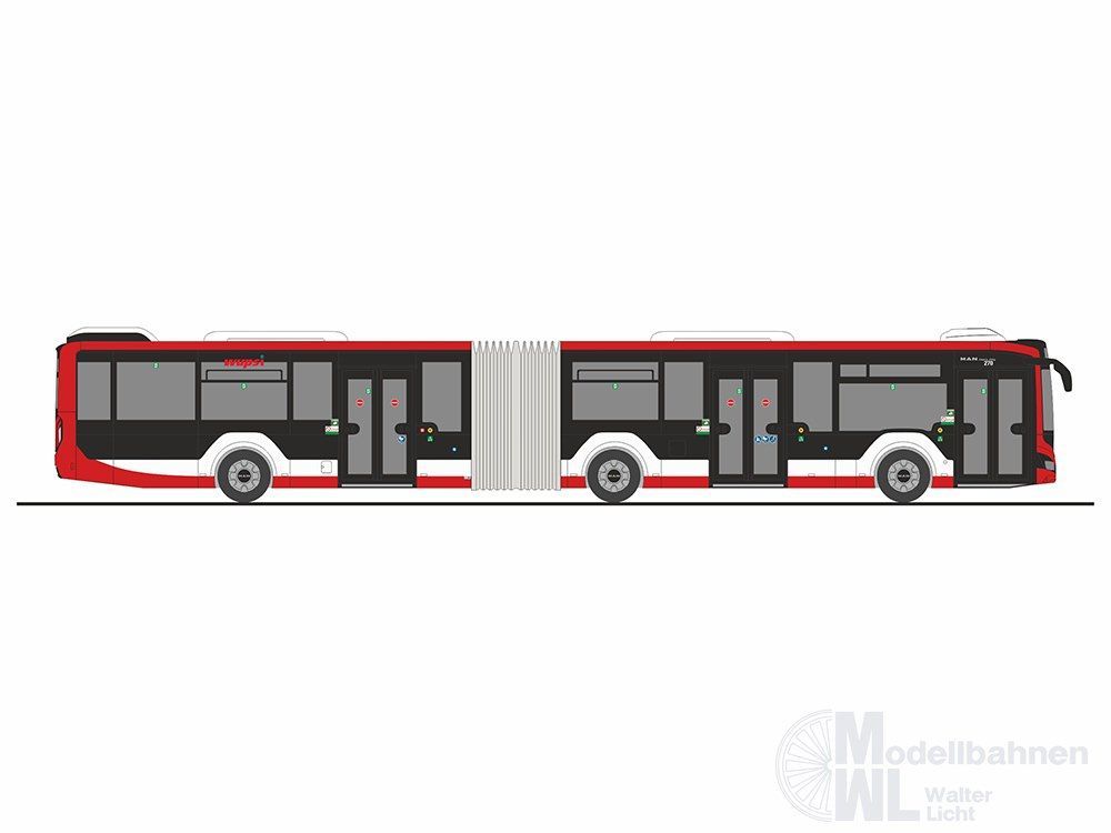 Rietze 75850 - MAN Lion's City 18 ´18 Wupsi Leverkusen H0 1:87
