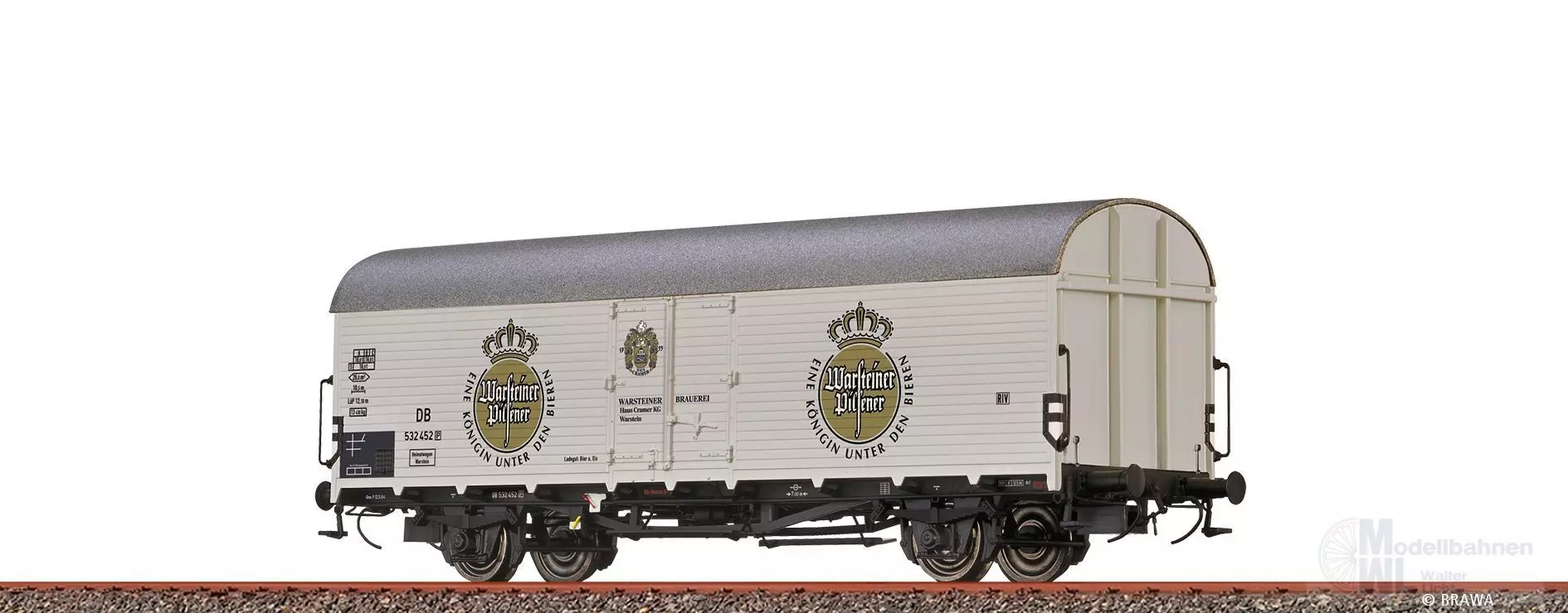 Brawa 50963 - Kühlwagen DB Ep.III Warsteiner Brauerei H0/GL
