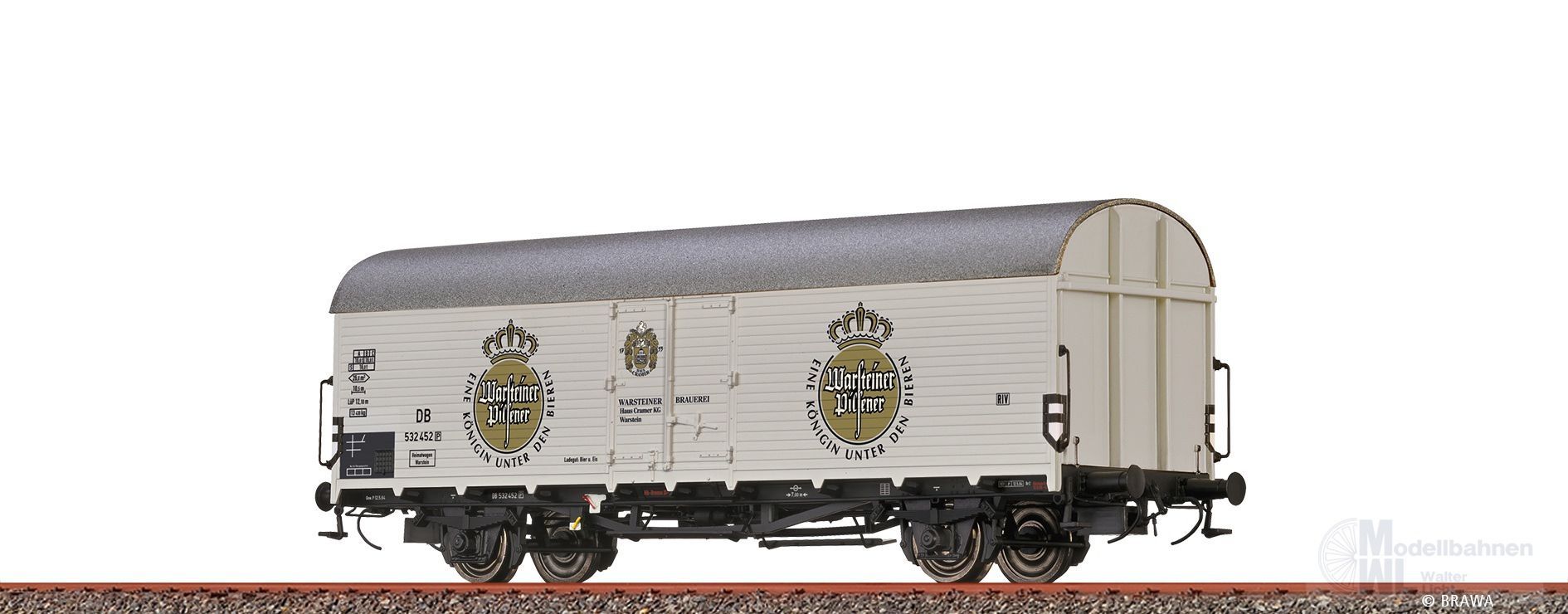 Brawa 50963 - Kühlwagen DB Ep.III Warsteiner Brauerei H0/GL