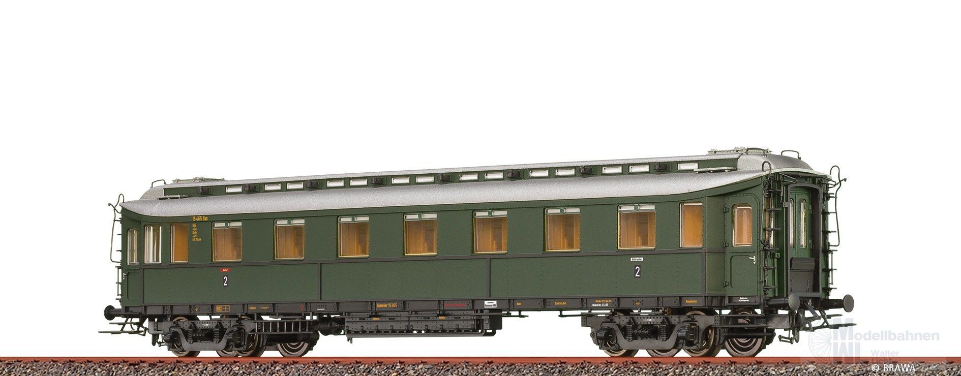 Brawa 45421 - Personenwagen DB Ep.III B4ü Pr 20 H0/GL Brawa 45421 - Personenwagen DB Ep.III B4ü Pr 20 H0/GL