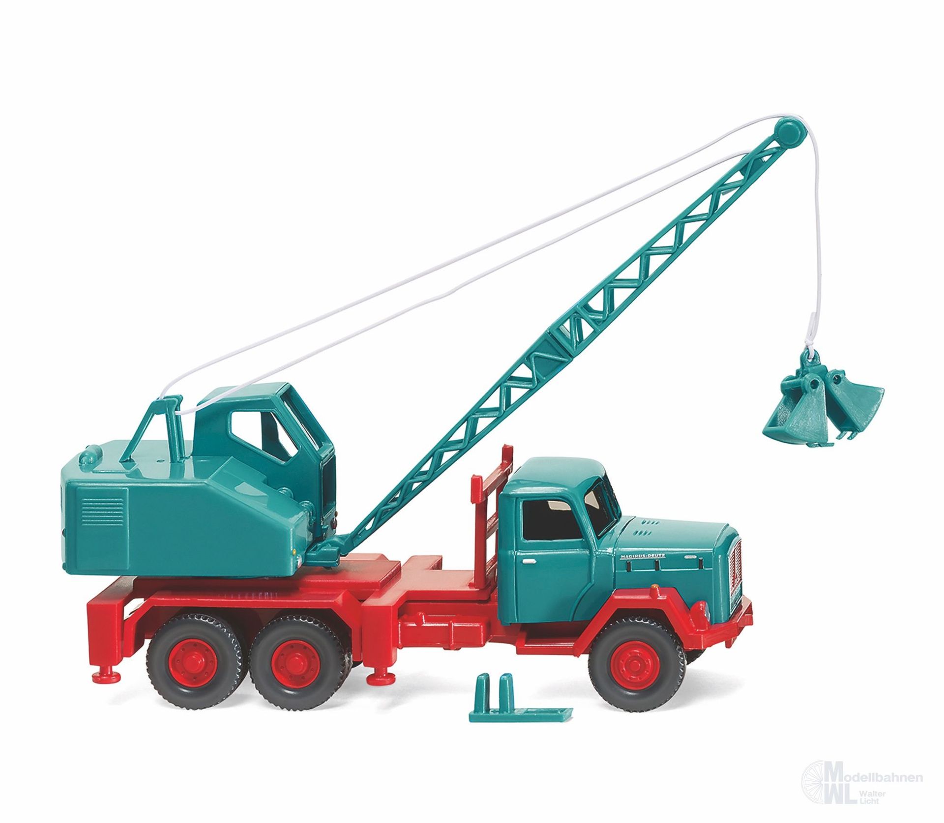 Wiking 066204 - Kranwagen Magirus / Fuchs wasserblau H0 1:87
