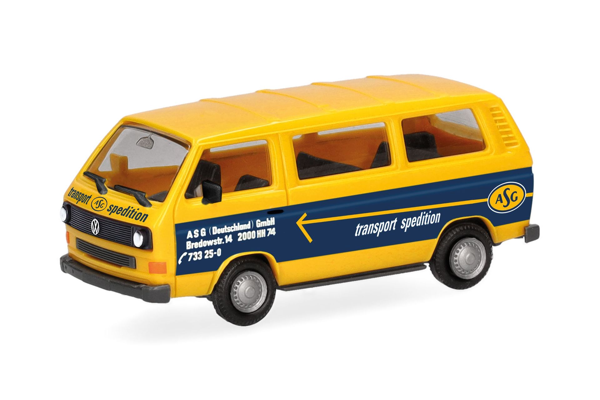 Herpa 099219 - VW T3 Bus ASG Hamburg H0 1:87