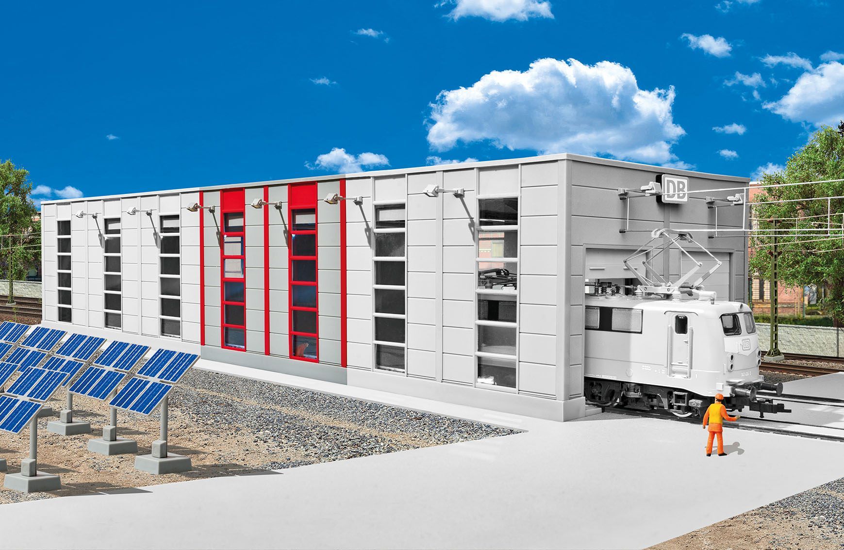 Kibri 39257 - Erweiterrungs-Set für Wartungshalle H0 1:87