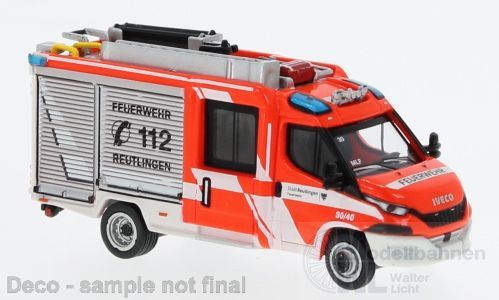 PCX-Models 870546 - Iveco Magirus Daily MLF 2021 Feuerwehr Reutlingen H0 1:87
