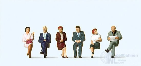 Preiser 10434 - Sitzende Reisende H0 1:87