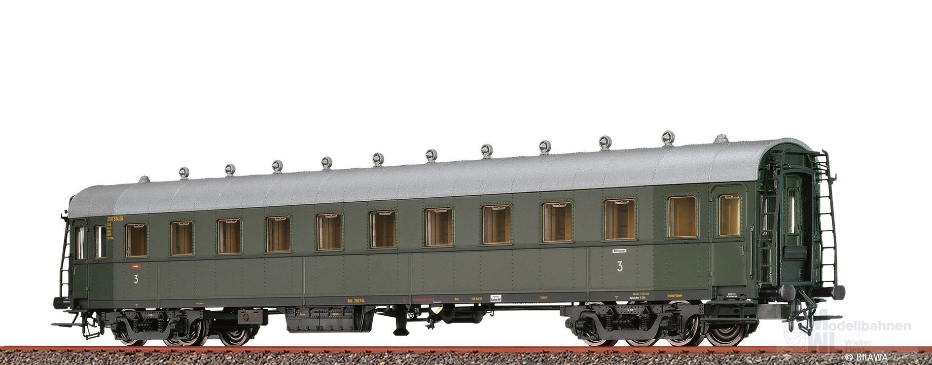 Brawa 45318 - Schnellzugwagen DB Ep.III 3.Kl. H0/GL