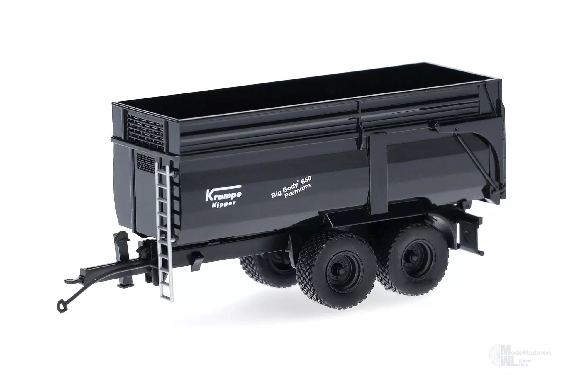 Herpa 077095 - Krampe Anhänger BigBody 650 schwarz H0 1:87