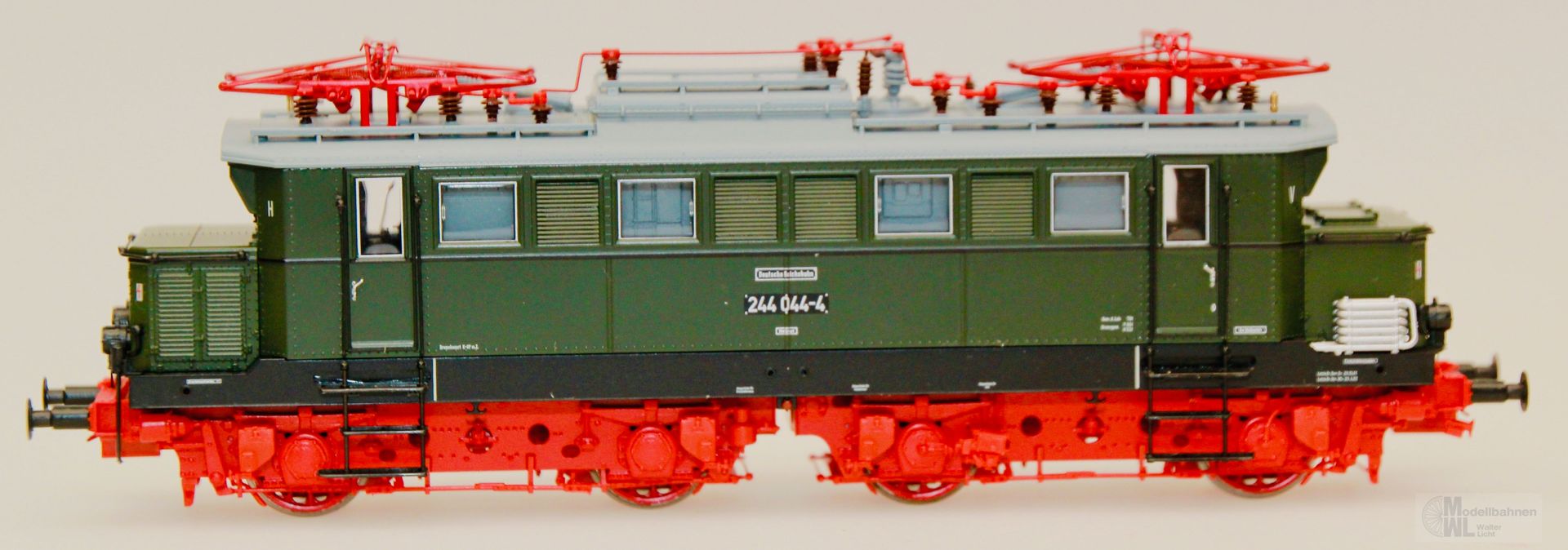 Brawa 43460 - BRAWA - E-Lok BR 244 044-4 DR Ep.IV grün H0/GL Sound