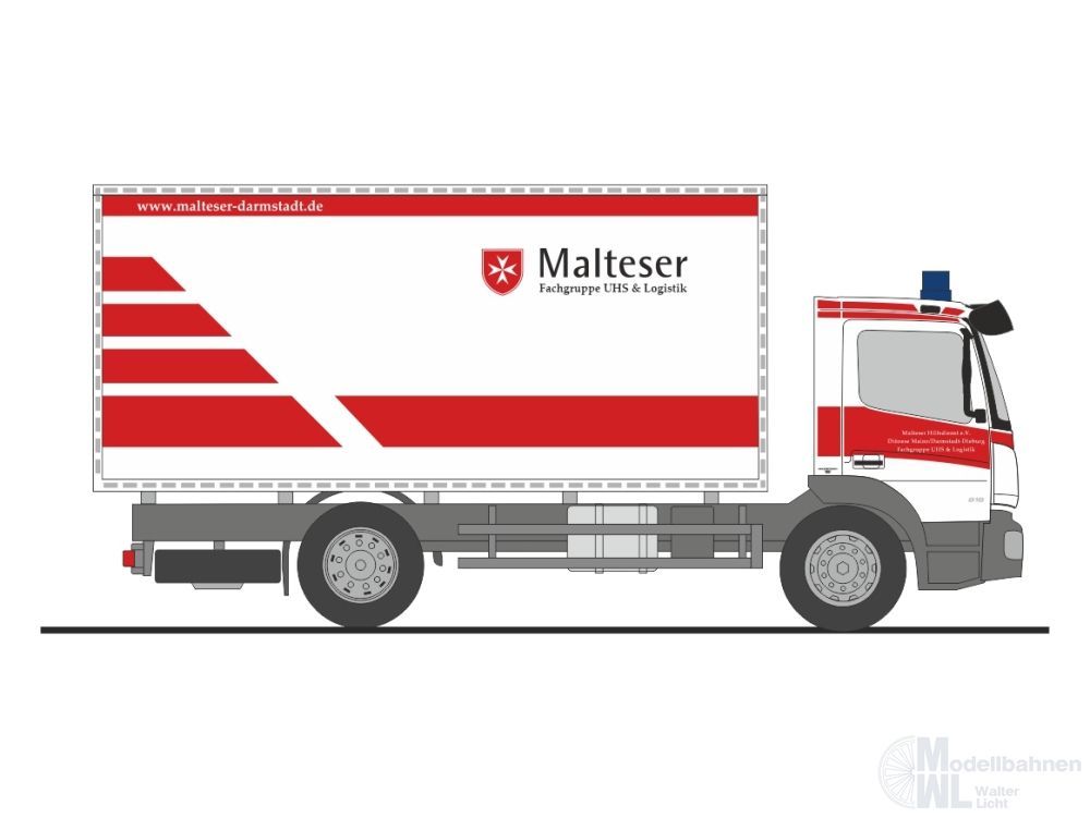Rietze 72516 - Mercedes-Benz Atego ´19 GW-L Malteser Darmstadt H0 1:87 Rietze 72516 - Mercedes-Benz Atego ´19 GW-L Malteser Darmstadt H0 1:87