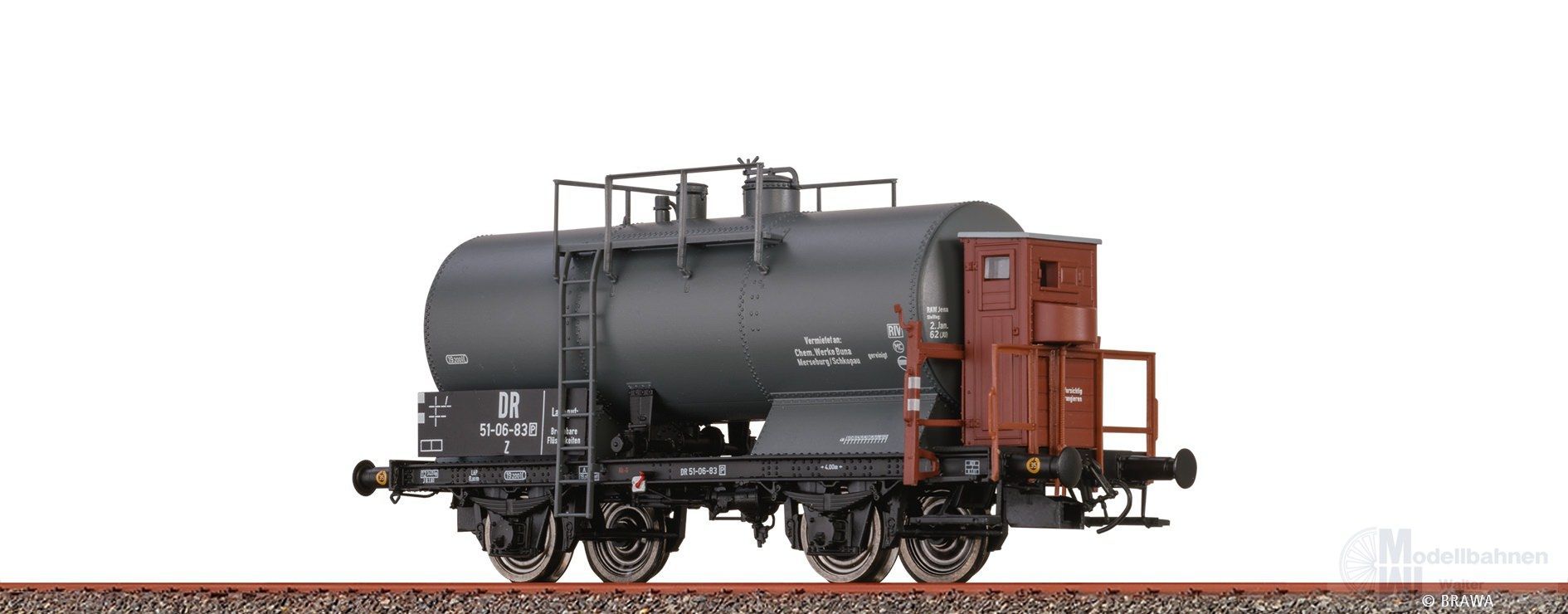 Brawa 50853 - Kesselwagen DR Ep.III Zw H0/GL Brawa 50853 - Kesselwagen DR Ep.III Zw H0/GL