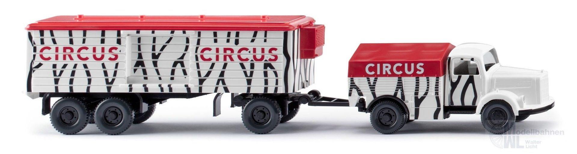 Wiking 049204 - Schwerlastzug Mercedes-Benz L 3500 Circus H0 1:87