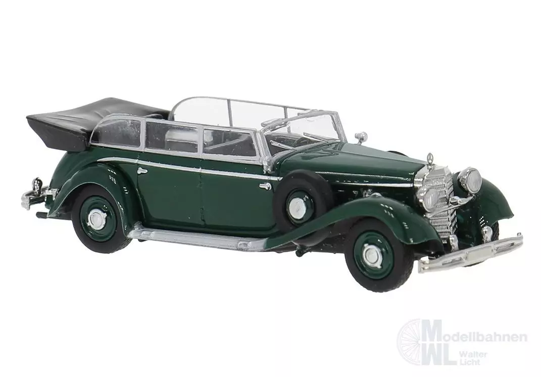 Brekina 21056 - Mercedes-Benz 770K in dunkelgrün von Gustav Krupp  H0 1:87
