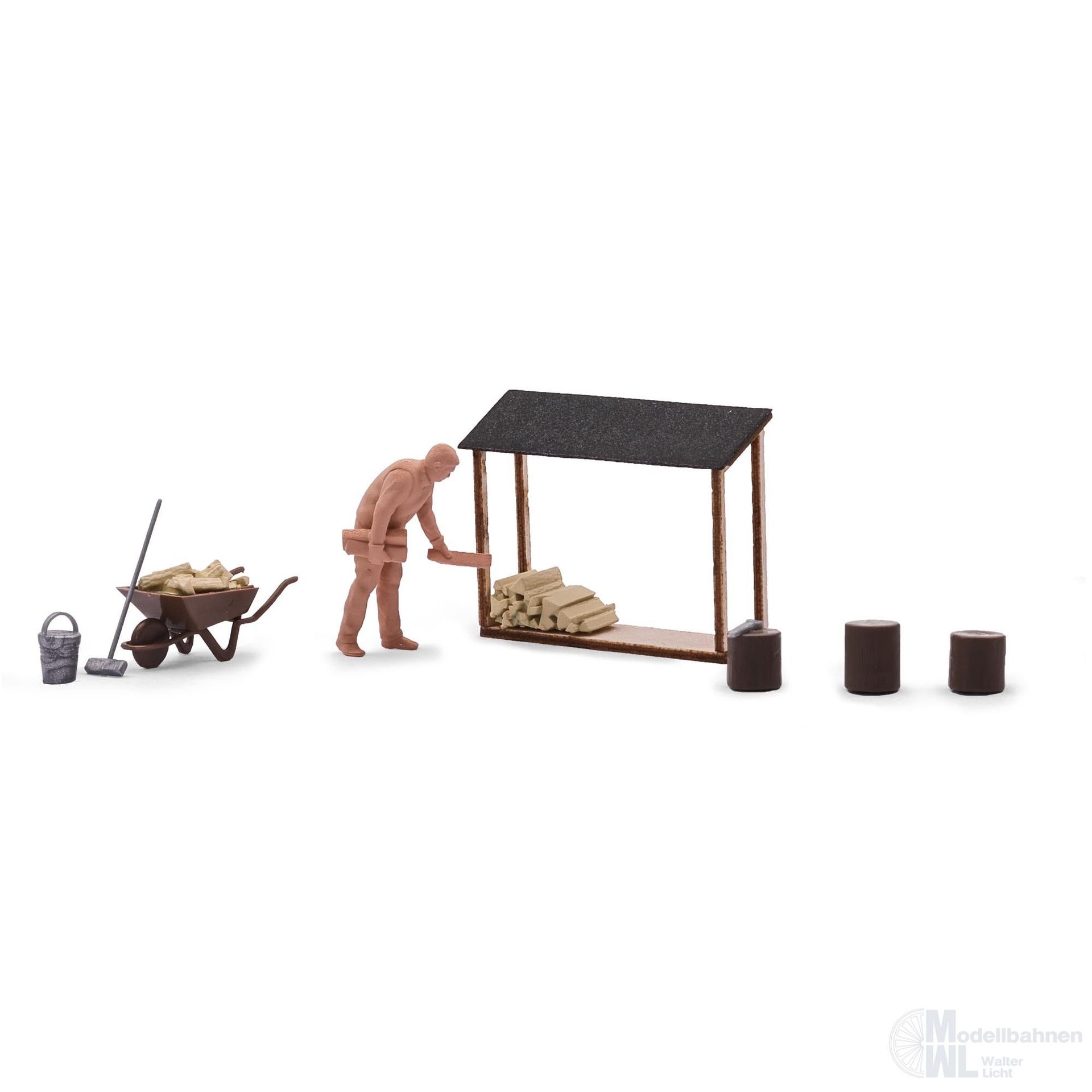 Busch 1869 - Holz stapeln H0 1:87