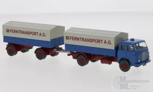 Wiking 251583 - MAN Pausbacke Pritschenlastzug WM Ferntransport A.G. H0 1:87