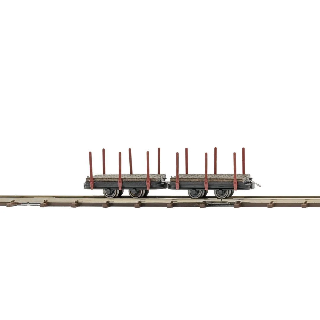 Busch 12225 - 2 Einzelrungenwagen H0 1:87
