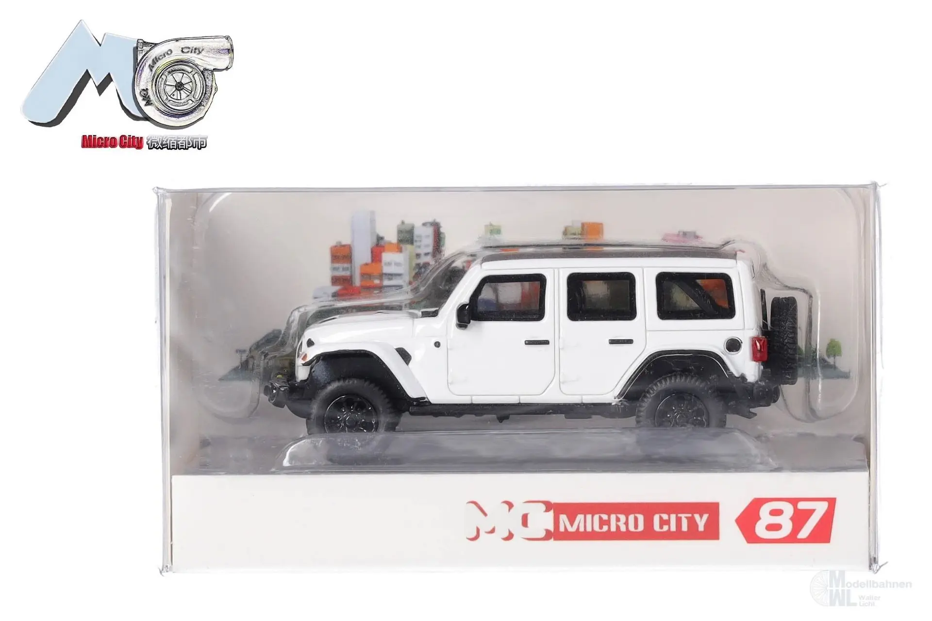 Herpa 87MC000012 - Jeep Wrangler weiß (ab 2017) H0 1:87