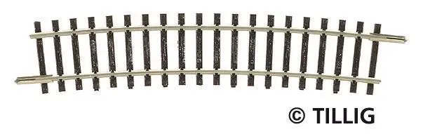 Tillig 83112 - Gleisstück gebogen R32 R396 mm / 15° TT 1:120