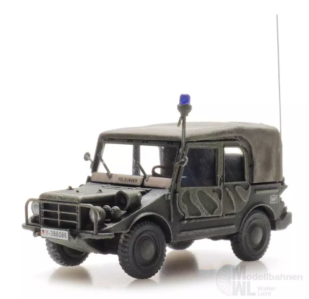ARTITEC b.v. 6870444 - BRD DKW Munga F91/4 Oliv Feldjäger Fertigmodell H0 1:87