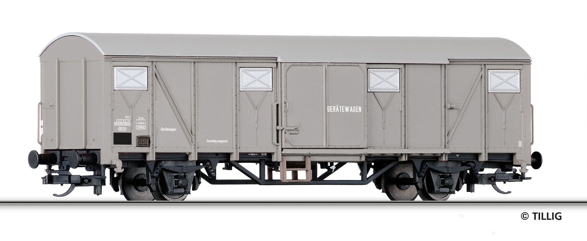 tl502795-96_0 Tillig 502796 - Juniormodell 2026 Gerätewagen Unkrautbekämpfungszug TT 1:120
