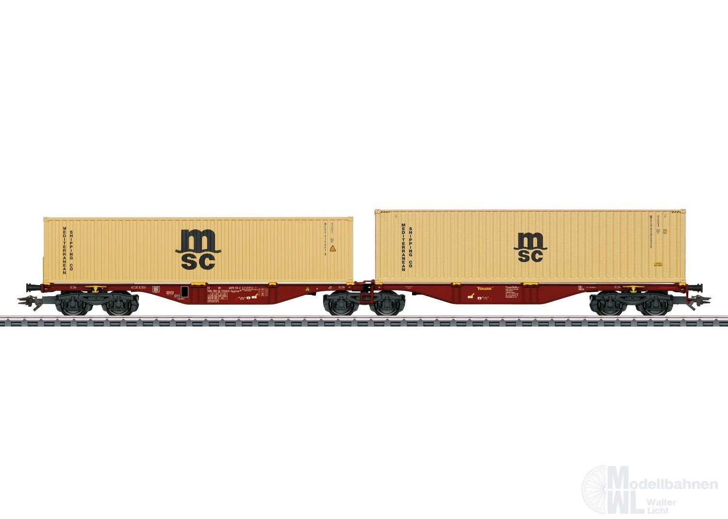 Märklin 47816 - Tragwagen Tourax Rail Ltd. Ep.VI Sggrss80 H0/WS Märklin 47816 - Tragwagen Tourax Rail Ltd. Ep.VI Sggrss80 H0/WS