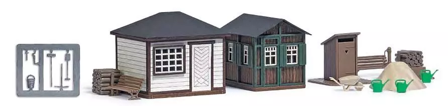 Busch 1616 - Gartenlauben Set 1 H0 1:87